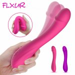 FLXUR G Spot Dildo Vibrator for Woman Silicone Waterproof Vibrador Clitoris Massager Female Masturbator Adult Sex Toys for Woman