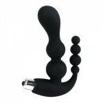 10 Speeds Vibrator Anal Plug Sex Toys for Men/ Women Medical Silicone beads, prostate vibration massager Butt Plug Sex shop