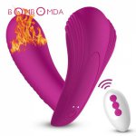 Butterfly Dildo Vibrator for Women Erotic Sex Toys Panties Heating Remote Vagina Vibration Clitoris stimulator panty vibrator