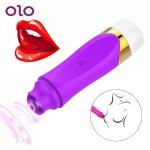 OLO Oral Sex Vibrator Tongue Vibrator Vagina Licking Clitoris Stimulator 12 Mode USB Charging Waterproof Sex Toys for Women