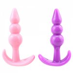 100% Silicone Anal Plug Butt Plug No Vibration Male Prostate Massager G Spot Adult Sex Toys for Men Woman Gay