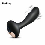 Badboy Vibrating Prostate Massager - Ultra Smooth Silicone G P-Spot Vibrator with 10 Speeds Rechargeable Waterproof Anal Sex Toy