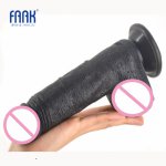 FAAK Big Dildo Suction Cup Black Dildo Realistic Fake Penis Artificial Dick Sex Toys for Women Huge Cock Masturbate Products