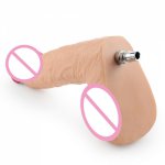 YOTEFUN Metal Sex Machine Accessories Big Dildo for Anal and Vagina 27cm Length 5.7cm Width Huge Fake Penis Sexy Toy