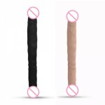 Silicone Double Head Dildo Sex Products Women Anal Plugs Long Penis Stimulate G point Vaginal Prostata massager