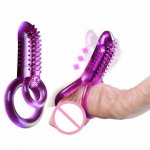 77 storeSex Shop Penis   Clitoris Vibrators For Women Clitoral Stimulator Double Ring Cock Male DildoYSL77