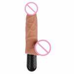 Realistic Dildo with 10 Powerful Vibrating Dildo 360 degree Rotating Fake Penis Sex Toy New Arrival