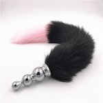 Fox, Anal Plug Stainless Steel Anal Toys Fox Tail Anus Stopper Anal Dilator Butt Plug Sex Toys for Couples Sexy Butt Plugs H8-105F