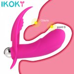 Ikoky, IKOKY Wearable Vibrator Dildo G Spot Clitoris Stimulator  Vibrating Panties Vaginal Massage 10 Frequency