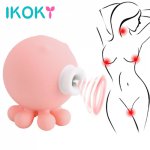 IKOKY 9 Speed Anal Pussy Octopus Sucking Vibrator Nipple Massager Sex Toys for Women Clitoris Vagina Oral Stimulator