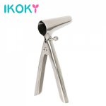 Ikoky, IKOKY Anal Vaginal Dilator Anal Expansion Expander Butt Plug Anus Speculum Sex Toys for Women Men Stainless Steel