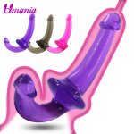 Double head Dildo for lesbian G Spot Vagina Clit Stimulator Erotic Dildos for Women Anal Toys for Adults Sex Toys for Adults