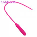VATINE 5.5 mm Penis Plug Urethral Dilators Catheters Sounds Vibrator Silicone Sex toys For Men Male Masturbator Sex Products