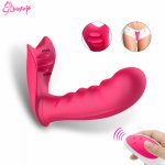 USB Rechargeable Female Masturbator Vibrator Panties Wearable Butterfly Dildo Vibrator Clitoris Stimulator Sex toy for Women