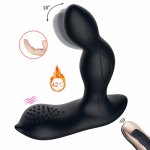 Wireless Remote Control Prostate Massager Anal Vibrator G spot Buckle Patterns Butt plug Vibrator Heating Anal Sex Toys For Man