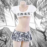 Sexy Japanese Anime Panties School Girls Cute Manga Print Mini Pleated Skirt Lingerie Summer Cute Clothing Dropshipping