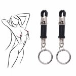1 Pair Erotic Metal Breast Nipple Clamps With Chain BDSM Fetish SM Games Breast Nipple Clamps Sex Toys Adult Games for Couples