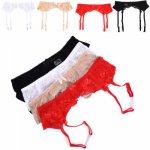 Women Bra Brief Sets Sexy Underwear Lace Open Crotch G-String + Bra + Net Socks + Sling Lingerie Set Cueca
