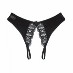 Women's Sexy Lingerie hot erotic open crotch Panties Porn Lace transparent underwear crotchless sex wear cheeky briefs for woman