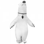 Halloween cute inflatable polar bear doll Costume Adult walking props performance doll costume Amazon Costume