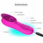 12 Frequencies Waterproof Rechargeable Clitoral Sucking Vibrator Nipple Stimulator Oral Sex Simulator Sex Toy for Women