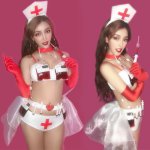 New Bar ds costume sexy dj Nurse Cosplay singer nightclub Gogo lead dancer costume Uniform party Clothing