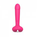 Foreign trade all-inclusive plastic U-shaped vibrator female massage stick trigeminal female masturbation sex toys