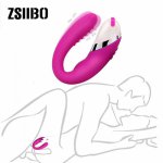 Wireless Vibrator Adult sex Toys Usb Rechargeable Bending Twisted Double head shake Massager sex toys for woman Vibrator
