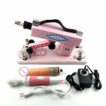 ENHOT sex machine with Free Vibrating dildo NO batteries, AU,EU,USA,UK plug automatic retractable pumping gun E-A5-005