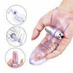 Silicone Finger Sleeve Vibrator G Spot Massage Clit Stimulate Finger Sex Toys For Women Female Masturbator Adult Sex Products