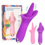 Sex Vibrating Cunnilingus Massager Clitoris Stimulator Tongue Vibrator Masturbator for Woman 10 Speed Clit Vibrators Adult Toys