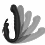 USB Chargable Dildo G Spot Clitoris Stimulator Wearable Silicone Double Vibrators Rabbit Dildo Sex Toy for Woman Vaginal Massage