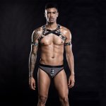 Men Sexy Mesh Bodysuit Wrestling Singlet Fetish Gay Male Jockstrap Underwear Erotic Lingerie Fitness Suit See Through Jumpsuits
