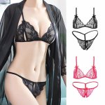 Sexy Women Lingerie Open Crotch Lace Transparent thong Femal clothes body femme Babydoll Erotic Porno Costumes Hot Sex Underwear