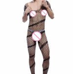 Exotic Sexy Lingerie Gentleman Nightwear Hollow Underwear Fashion Male Stripe Bodysuit Mens Jumpsuit Man Sissy Fishnet Sleepwear