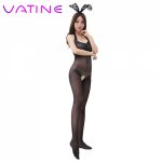 VATINE Exotic Apparel Sexy Lingerie Lace Halter Open Crotch Sexy CostumesSex Toys for Women