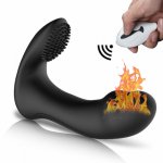 Sex Heating Anal Vibrator Prostate Plug Massager 360 Rotating Wireless Remote Control G spot Vibrators Male Masturbator For Men