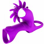 Unisex Rotation Oral Tongue Licking Penis Vibrating Ring G-spot Massage Vagina Clitoris Stimulate Vibrator Sex Toys for 028