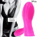 3pcs Women Mini G-Spot Finger Vibrator Waterproof Massager Dildo Clit Stimulation Sex Toys Dropshipping
