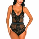 Porno Plus Size Women Sexy Lingerie Lace Sexy Underwear Solid Bodysuit Backless Femme Erotic Babydoll Bandage Langerie Costumes