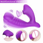 G Spot Dildo Vibrator Clitoral Sucking with 10 Powerful Modes Clit Sucker Rechargeable Clitoris Stimulator Sex Toys for Women