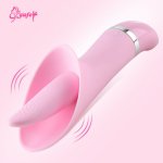 SiliconeTongue Licking Clitoris Vibrator For Women G Spot Clitoris Stimulator Oral Vaginal Masturbation Massager Adult Sex Toys