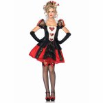 Sexy Big Heart Queen Dress Up Party Dress Cosplay Cosplay Uniform European and American Halloween Costume