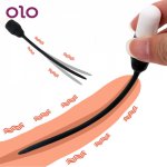 Ins, OLO Urethral Dilators Penis Plug Insertion Urethral Plug Catheter Vibrator Silicone 7 Frequency Sex Toys for Men Adult Products