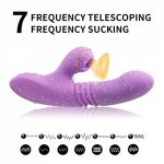 2 in 1 Female G-pot Nipple Dildo Vibrators Sex Toy For Women Clitoris Stimulator Clit Sucker Sex Product Toys For Adults