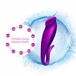 Women Masturbation Female Cunnilingus Vibrator G-Spot Vibrating Dildo Clitoral Stimulator Vibrator Massager Adult Sex Toy for