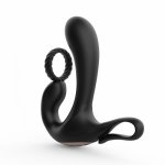 Male Masturbator Vibrator Prostate Massage With Dildo Ring Anal Vibrator Sex Toys for Men Butt Plug Anal Vibrating Adult Sex Toy