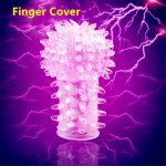 Corona Finger Cover Masturbator Clitoris G-spot Massager Adult Sex Products Silicone TPR Sex toys for Woman Couple No Vibrator