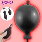 Expanding Anal Dilator Inflatable Silicone Anal Sex Toys Air-filled  Large Pump Anal Plug Adults Sex Toys For Women Men Gays