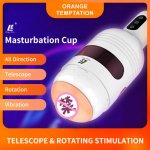 Fully Automatic Masturbator 10 Speeds USB Charging Vagina Real Pussy Blowjob Masturbation Cup Sex Toys for Men Male